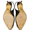 Sapato Scarpin Dolce & Gabbana Preto com Flores - Image 5