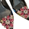 Sapato Scarpin Dolce & Gabbana Preto com Flores - Image 2