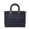 Bolsa Christian Dior Lady Dior Cannage Grande Azul Marinho - Image 4