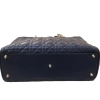 Bolsa Christian Dior Lady Dior Cannage Grande Azul Marinho - Image 6