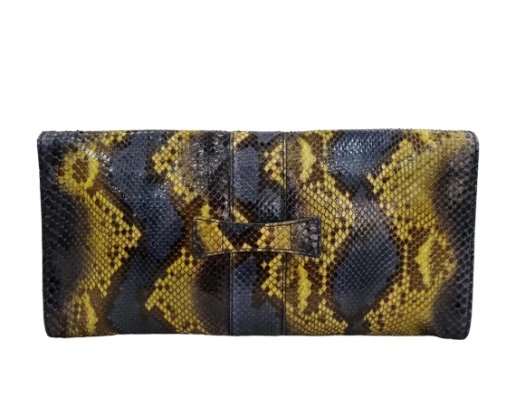 Clutch Gucci Python Azul Marinho Amarela e Preta - Image 2