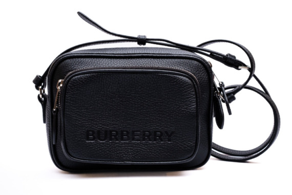 Bolsa Câmera Burberry Transversal Logo Prensado Preta - Image 2