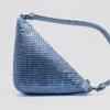 Bolsa Mini Prada Triangle Cetim Com Cristais Azul - Image 6