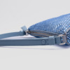 Bolsa Mini Prada Triangle Cetim Com Cristais Azul - Image 7