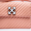 Bolsa Off White Tote Logo Branco Com Motivo De Seta Rosa