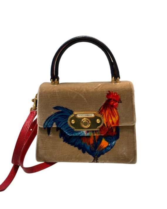 Bolsa D&G Velvet Lizard Rooster                                    GALO