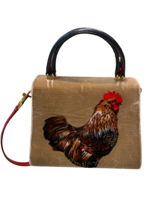 Bolsa D&G Velvet Lizard Rooster                                    GALO - Image 2