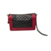 Bolsa Chanel Boy Lambskin Média Bicolor - Image 4