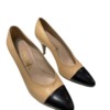 Sapato Chanel Nude e Preto