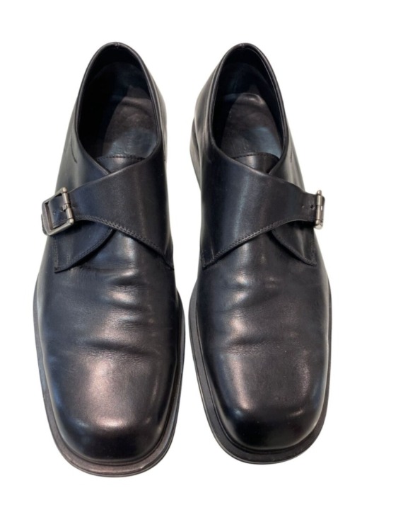 Sapato Social Preto Salvatore Ferragamo Fivela