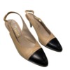 Sapato Chanel Nude e Preto