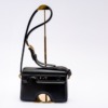 Bolsa Tiracolo Off-White Burrow 22 Couro Preta - Image 2