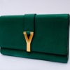 Clutch Yves Saint Laurent Cabas Chyc Wallet Verde