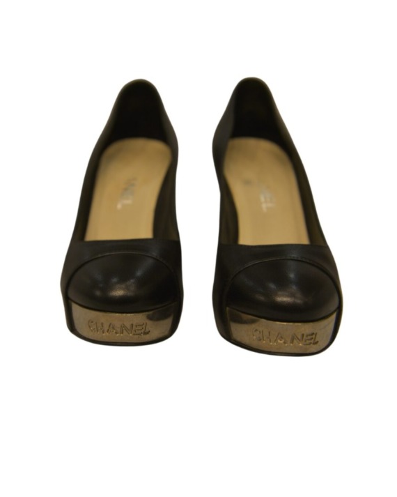 Sapato Chanel Cap Toe Preto - Image 2